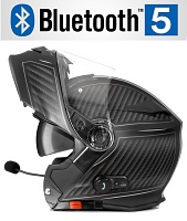 Bluetooth Bullet Hd Matt Grey V5 Solvisir Mc Hjälm