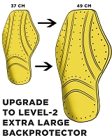 Uppgradera Till Mjuka Ce Nivå-2 Skydd + Extra Stor Täckande Ryggskydd 37 Cm Till 48 Cm Ce Level-2