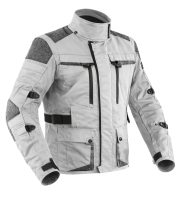 Premium Dynatech Grey Kevlar 17092:2020 Waterproof Mc Allvädersjacka