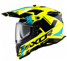 Adventure Xcross Dualvisor D/V X1 Fluor Yellow Ece 22-06 Mc Hjälm