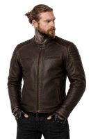 Bandit 92X Distressed Brown Getnappa Ce Premium Mc Skinnjacka
