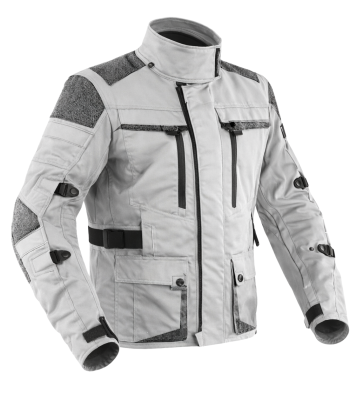 Premium Dynatech Grey Kevlar 17092:2020 Waterproof Mc Allvädersjacka