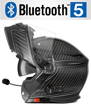 Bluetooth Bullet Hd Matt Grey V5 Solvisir Mc Hjälm