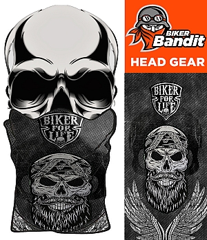 Biker For Life Bandanna Neck Tube Nackvärmare Balaclava
