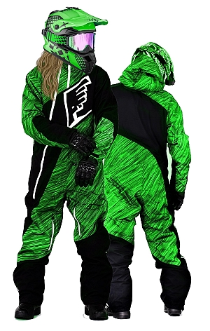 Lady Premium Gravity Green Overall Atv /Snowmobile Allvädersställ