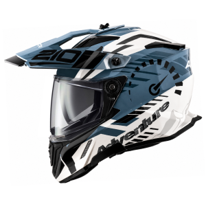 Adventure Xcross Dualvisor Speedometer White Grey Ece 22-06 Mc Hjälm