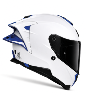 Brutale Corsa White Pearl Blue Ece 22.06 Solvisir Mc Hjälm