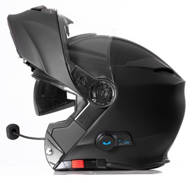 Blinc Bluetooth Matt Black Rs983 Stereo Mc Hjälm