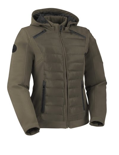 Lady Softshell Jc75 Armygreen Black Allväder Mc Jacka