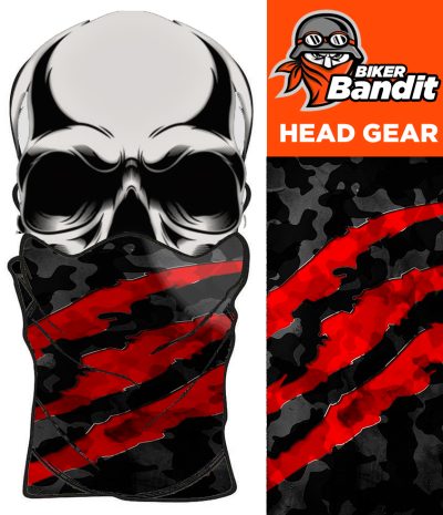 Camo Red Bandanna Neck Tube Nackvärmare Balaclava