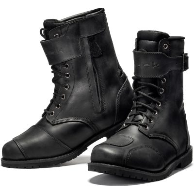 Black Heritage Ce-Level 2 Leather Wp Alive Vintage Mc Stövlar