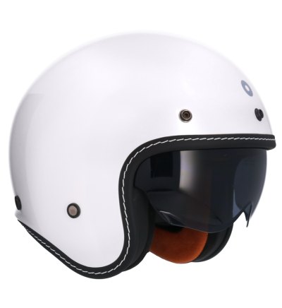 Shiro Dallas White Blanc Jet Mc Hjälm 