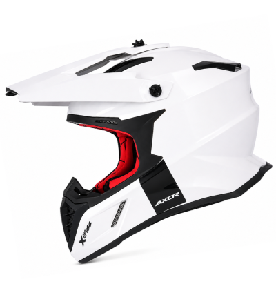 Axor X-Cross Solid White Motocross Cross Hjälm