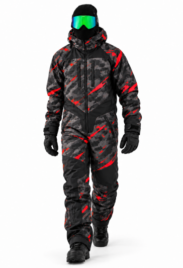 Premium Ignition Dark Red Overall Atv/Snowmobile Ce Allvädersställ