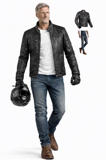 MEN VINTAGE PACK  Skinnjacka & Kevlar Jeans 