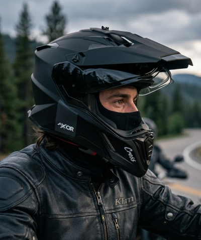Adventure Xcross Dualvisor Matt Black Ece 22-06 Mc Hjälm