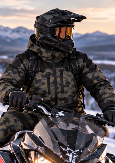 Premium Forrest Ops Dark Overall Atv/Snowmobile Ce Allvädersställ
