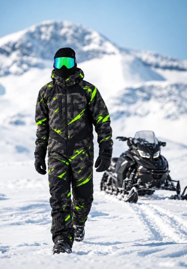 Premium Ignition Dark Limegreen Overall Atv/Snowmobile Ce Allvädersställ