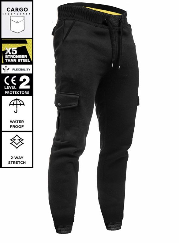 Mjukis Cargo Touring Waterproof Ce 17092 Sweatpant Biker Mjukisbyxa Mc Byxa Mcv