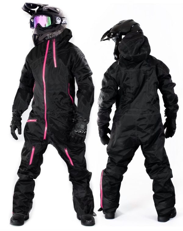 Lady Evolution Base Black Pink Overall Atv /Snowmobile Allvädersställ