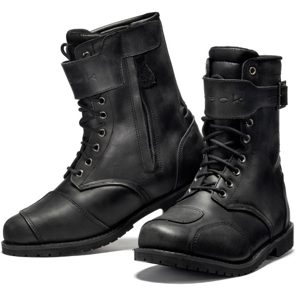 Black Heritage Ce-Level 2 Leather Wp Alive Vintage Mc Stövlar