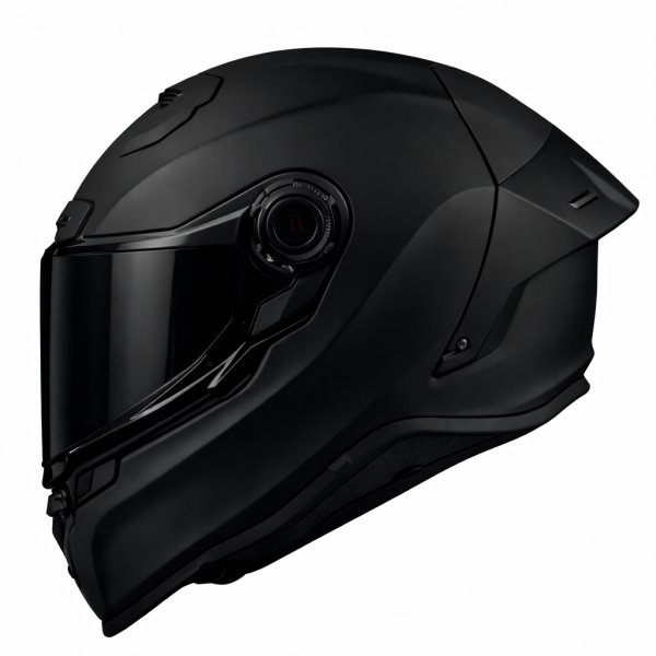 Thunder Xr 22-06 Matt Black Solvisir Mc Hjälm