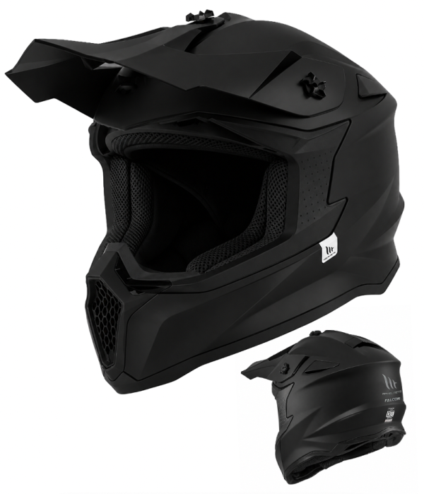Mt Sniper Matt Black Motocross Cross Hjälm 
