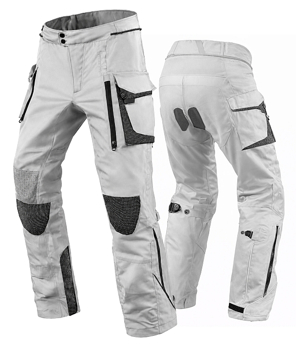 Premium Dynatech Grey Kevlar 17092:2020 Waterproof Mc Allvädersbyxa
