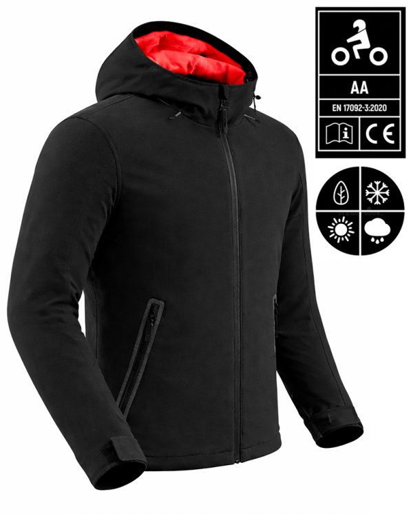 Bandit Armor Black-Red Softshell Ce-Aa Mc Jacka