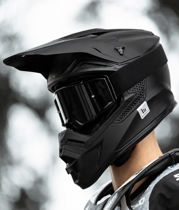 Mt Sniper Matt Black Motocross Cross Hjälm 