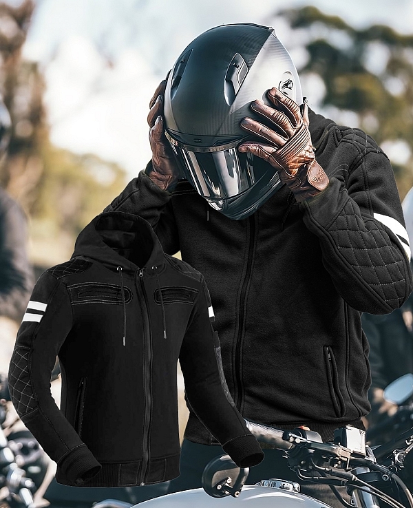 Premium Rivalblack Ce 17092:2020 Waterproof Mc Hoodie Mcv