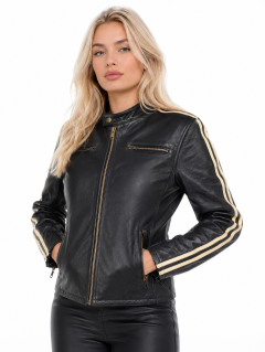 Dam Nashville Black/White Line Skinnjacka Mcv