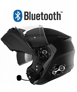 Storm Bluetooth Matt Svart S8x Bluetooth 5.0 Mc HjÄlm
