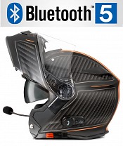 Bluetooth Bullet Hd Matt Orange V5 Solvisir Mc HjÄlm