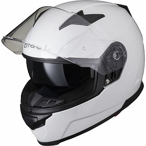 Black Apex Full Face Motorcycle Helmet Gloss White Solvisir 53050503 Mc HjÄlm
