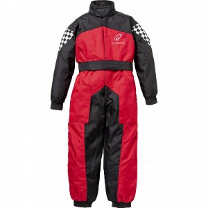 Junior / Barn Black Kids Fasttrack Race Suit Black Red