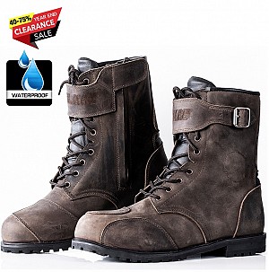 Tour Vintage Ce-level 2 Distressed Brown Boots Waterproof Mc Stövlar Ds1